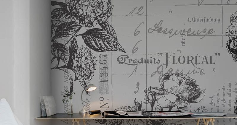 Tapetenkollektion Rebel Walls - Designtapete - Fototapete - R12642 - black&white - floral